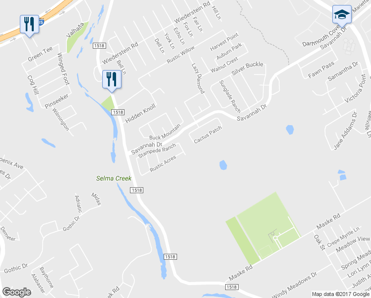 map of restaurants, bars, coffee shops, grocery stores, and more near 3508 Triangle Ranch in Schertz