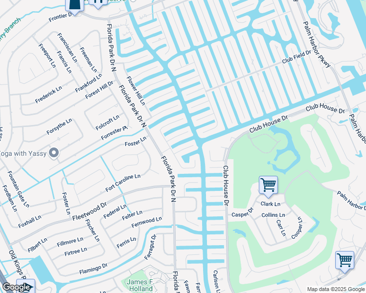 map of restaurants, bars, coffee shops, grocery stores, and more near 7 Floyd Court in Palm Coast