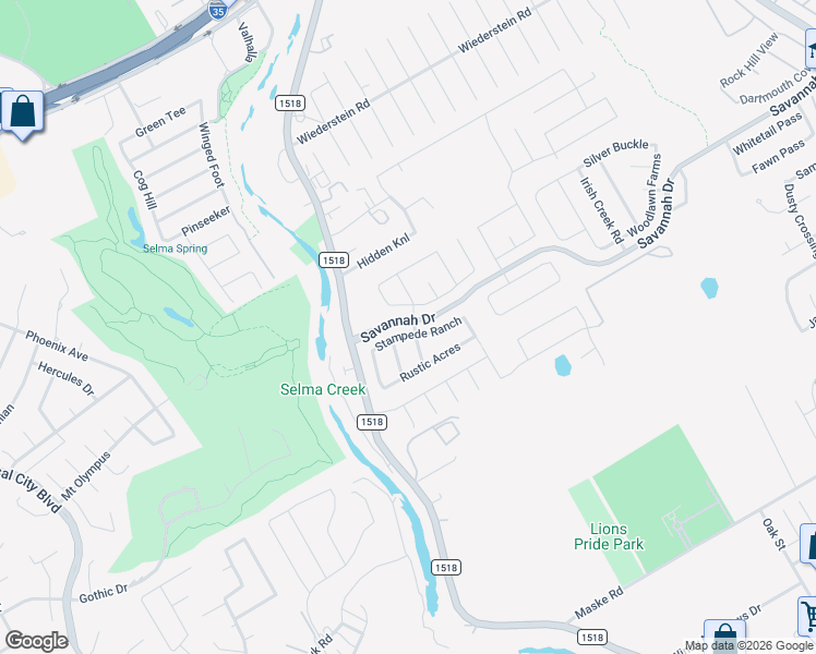 map of restaurants, bars, coffee shops, grocery stores, and more near 133 Stampede Ranch in Selma