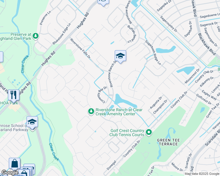 map of restaurants, bars, coffee shops, grocery stores, and more near 1917 Creekside Park Drive in Houston