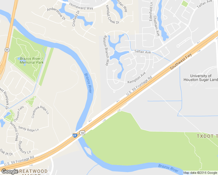 map of restaurants, bars, coffee shops, grocery stores, and more near 1419 Ralston Branch Way in Sugar Land