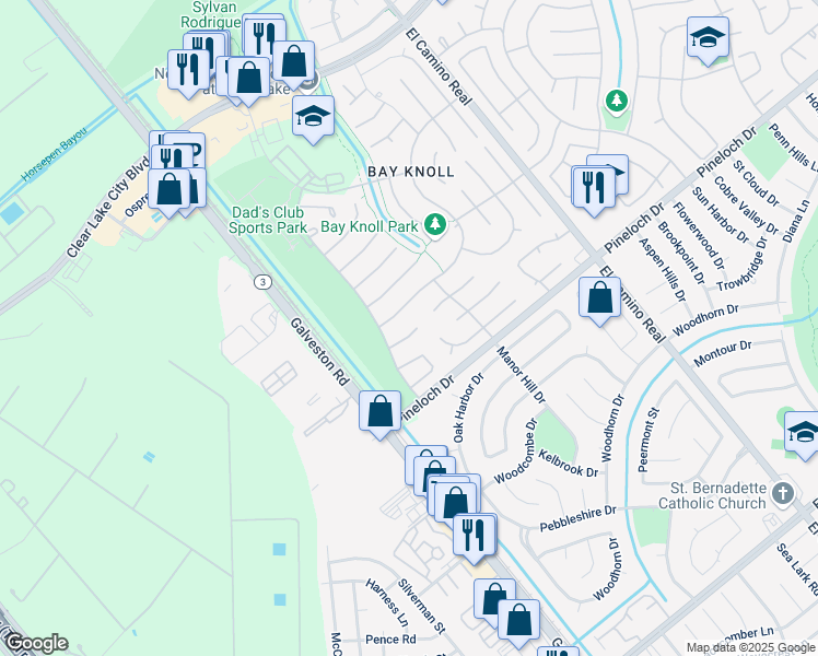 map of restaurants, bars, coffee shops, grocery stores, and more near 823 Rolling Run Court in Houston