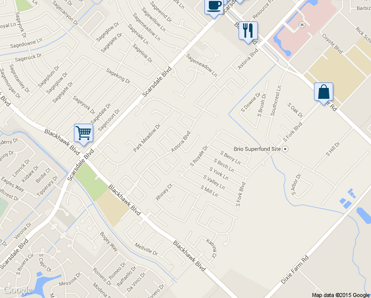 map of restaurants, bars, coffee shops, grocery stores, and more near 10231 Cades Creek Court in Houston
