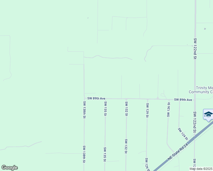 map of restaurants, bars, coffee shops, grocery stores, and more near 13428 Southwest 89th Avenue in Archer
