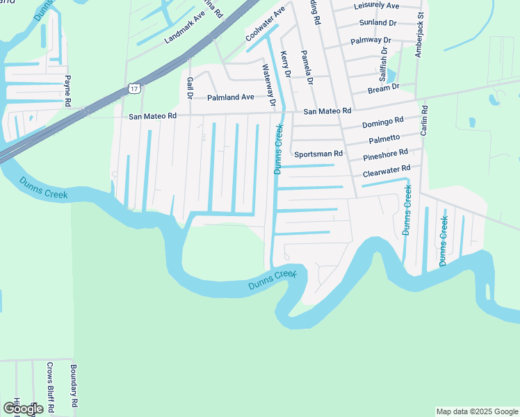 map of restaurants, bars, coffee shops, grocery stores, and more near 153 Waterway Avenue in Satsuma