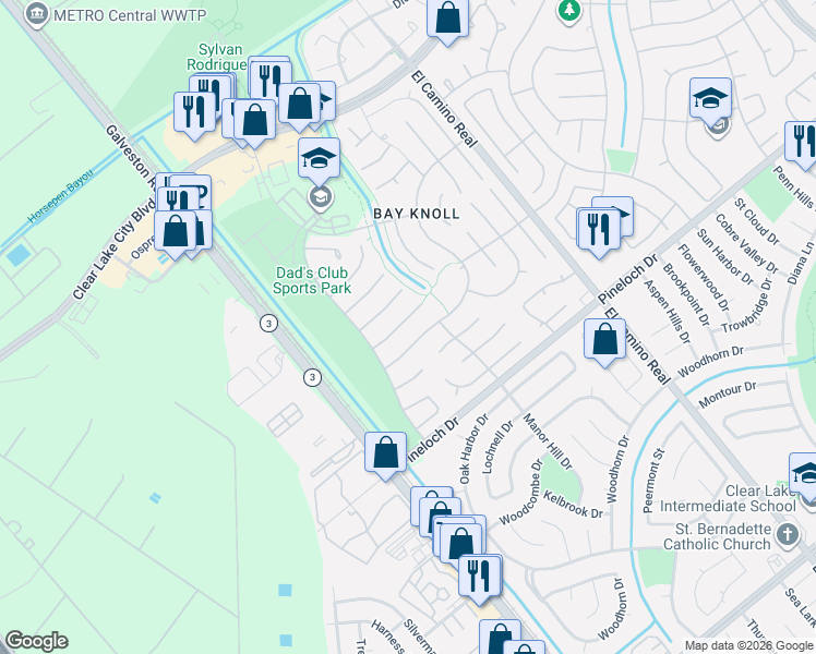 map of restaurants, bars, coffee shops, grocery stores, and more near 830 Quiet Spring Ln in Houston