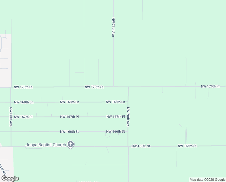 map of restaurants, bars, coffee shops, grocery stores, and more near 7071 Northwest 168th Lane in Trenton