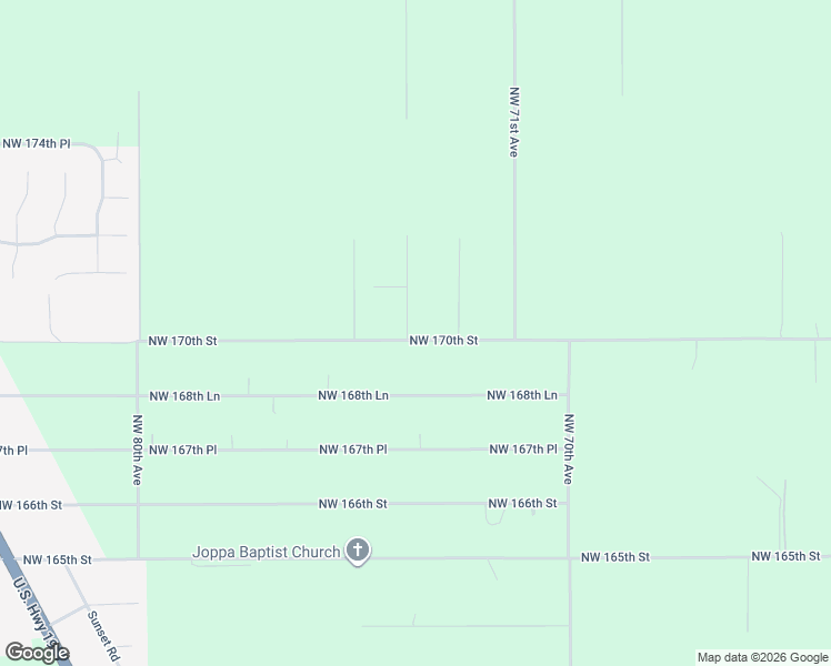 map of restaurants, bars, coffee shops, grocery stores, and more near 17011 Northwest 73 Terrace in Trenton