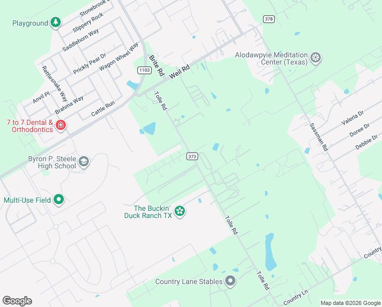 map of restaurants, bars, coffee shops, grocery stores, and more near 553 Tolle Road in Cibolo