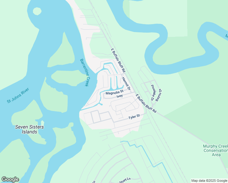 map of restaurants, bars, coffee shops, grocery stores, and more near 124 Magnolia Street in Satsuma
