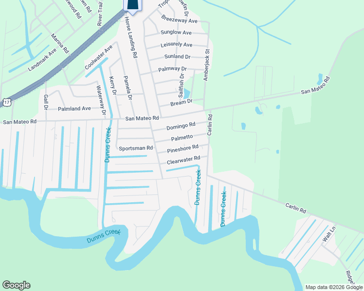 map of restaurants, bars, coffee shops, grocery stores, and more near 114 Pineshore in Satsuma