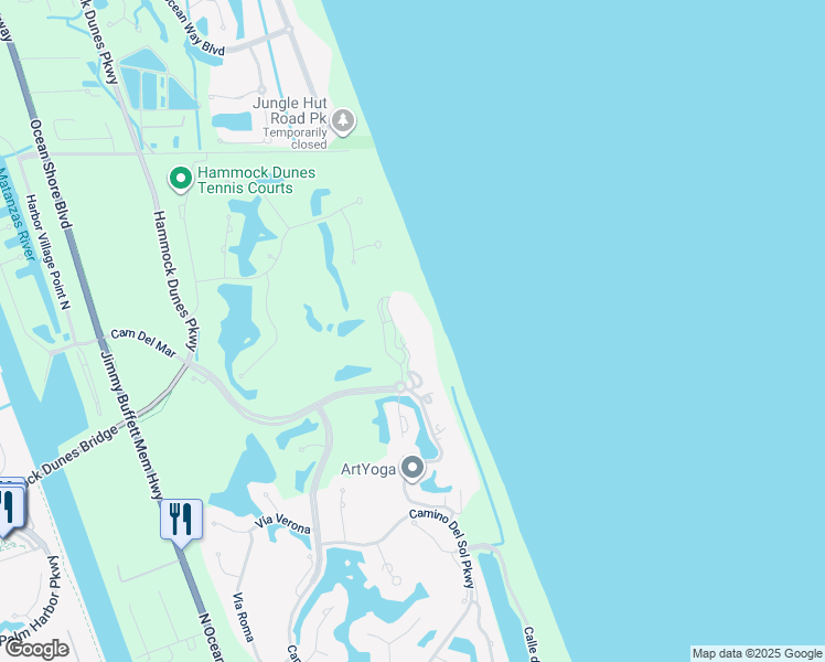 map of restaurants, bars, coffee shops, grocery stores, and more near 28 Porto Mar in Palm Coast