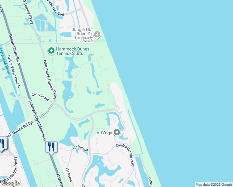 map of restaurants, bars, coffee shops, grocery stores, and more near 28 Porto Mar in Palm Coast