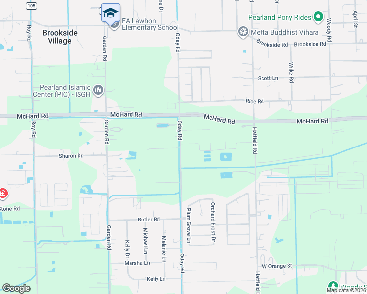 map of restaurants, bars, coffee shops, grocery stores, and more near 6096 Pearland Place in Pearland