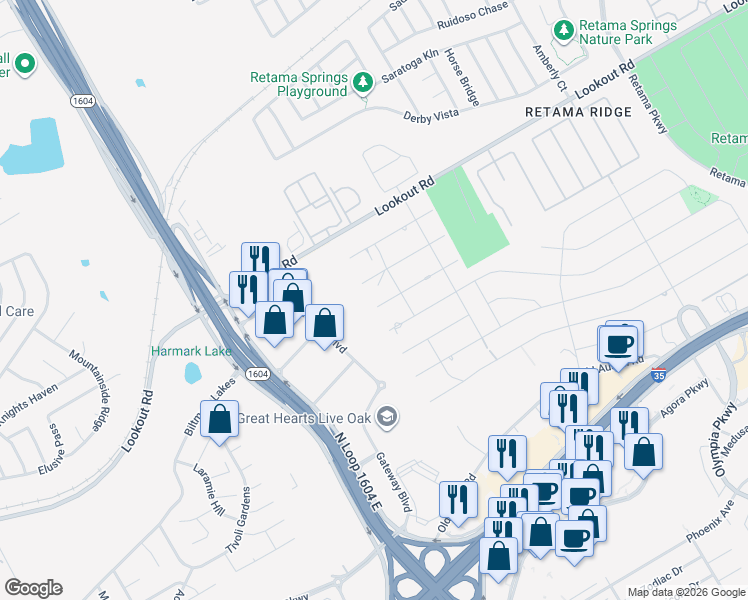 map of restaurants, bars, coffee shops, grocery stores, and more near 7802 Belle Glade Boulevard in Selma