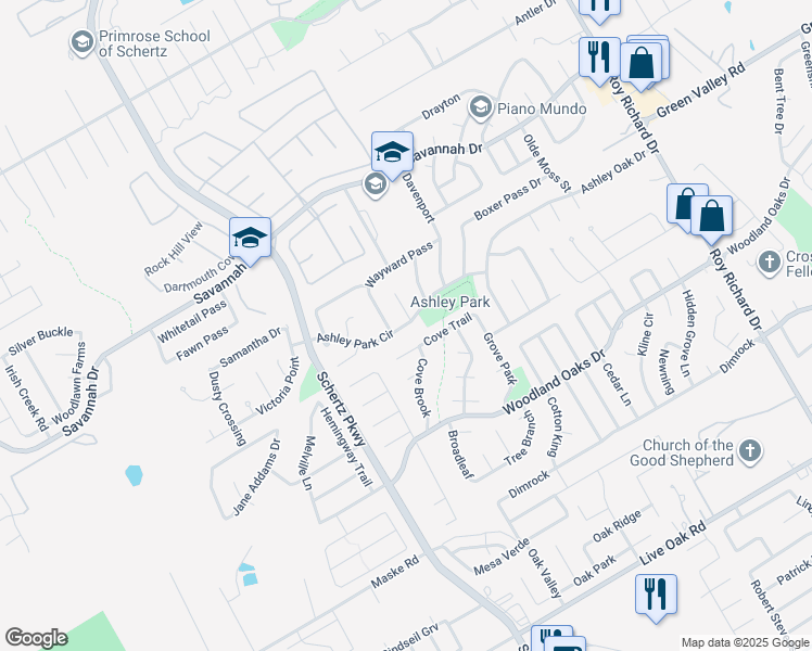 Ashley Park, Schertz TX Walk Score