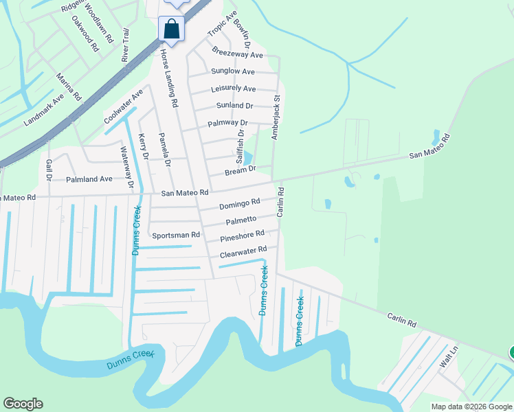 map of restaurants, bars, coffee shops, grocery stores, and more near in Palatka