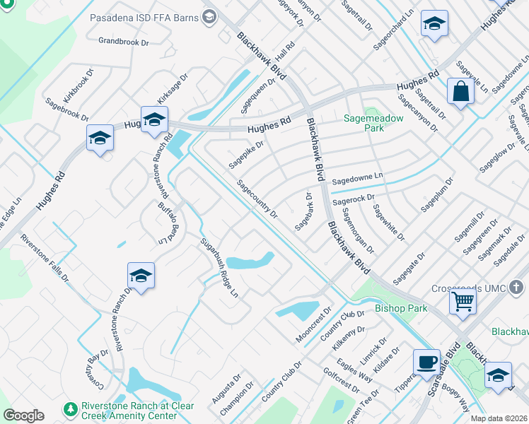 map of restaurants, bars, coffee shops, grocery stores, and more near 11234 Sagecountry Drive in Houston