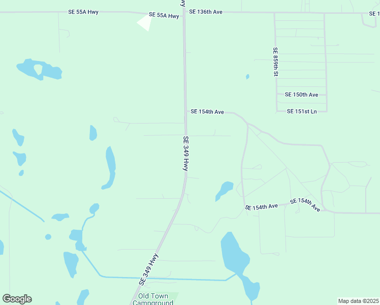 map of restaurants, bars, coffee shops, grocery stores, and more near 1504 Southeast Co Road 349 in Old Town