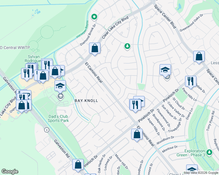 map of restaurants, bars, coffee shops, grocery stores, and more near 14422 Harvest Ridge Road in Houston