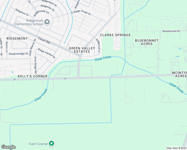 map of restaurants, bars, coffee shops, grocery stores, and more near 16711 East Rippleridge Drive in Houston
