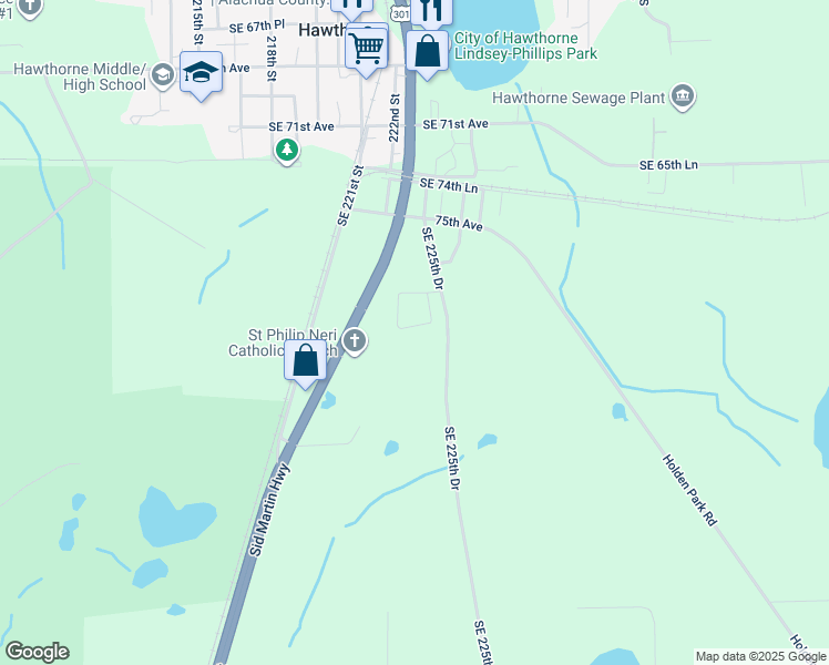 map of restaurants, bars, coffee shops, grocery stores, and more near 22295 Southeast 78th Lane in Hawthorne
