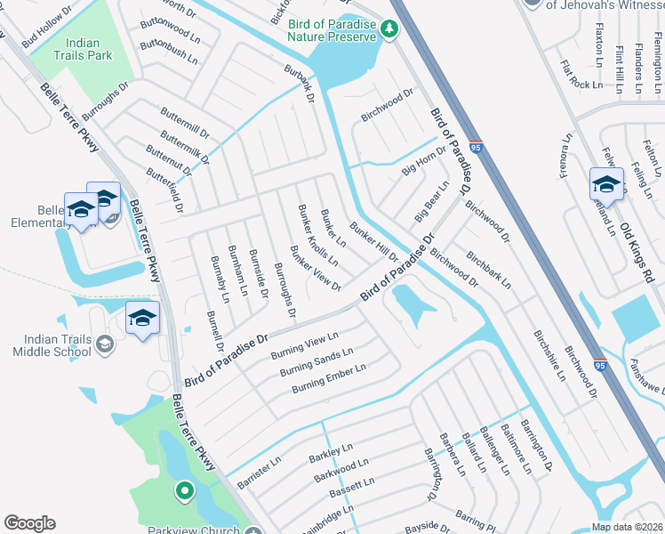 map of restaurants, bars, coffee shops, grocery stores, and more near 7 Bunker Knolls Lane in Palm Coast