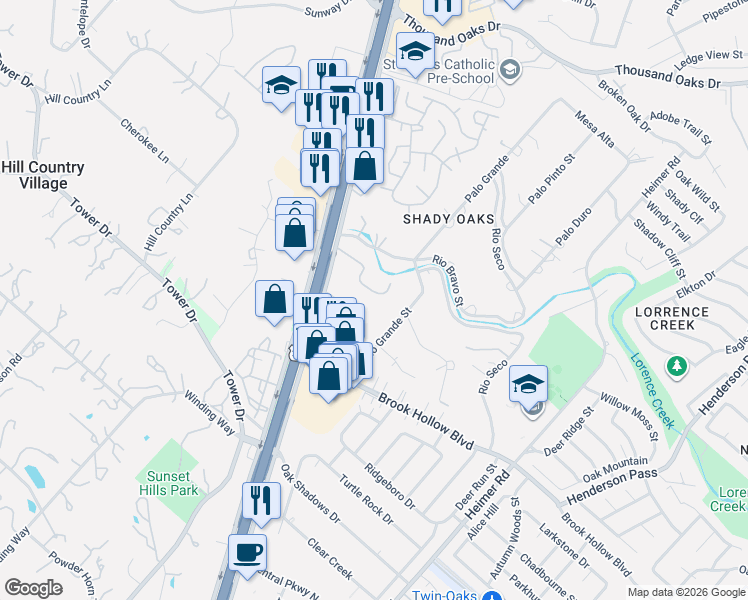 map of restaurants, bars, coffee shops, grocery stores, and more near 155 Caleta Beach in San Antonio