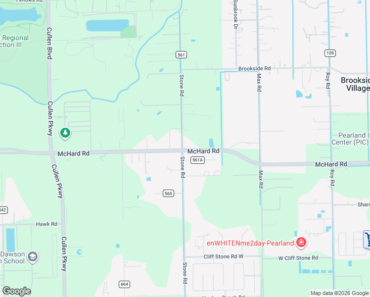 map of restaurants, bars, coffee shops, grocery stores, and more near 7809 Longleaf Drive in Pearland