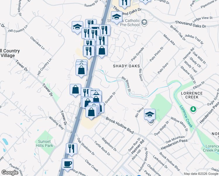 map of restaurants, bars, coffee shops, grocery stores, and more near 155 Caleta Beach in San Antonio