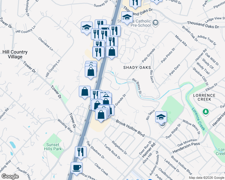 map of restaurants, bars, coffee shops, grocery stores, and more near 155 Caleta Beach in San Antonio