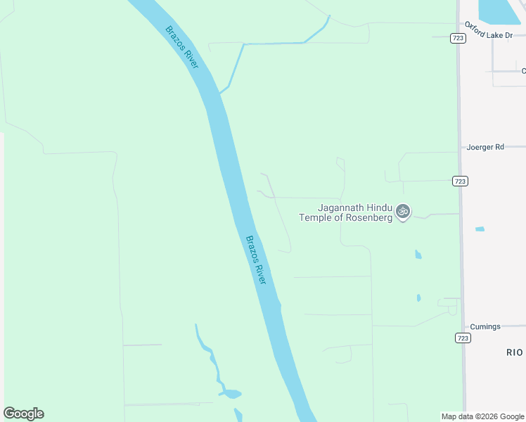map of restaurants, bars, coffee shops, grocery stores, and more near 1125 Baker Road in Rosenberg