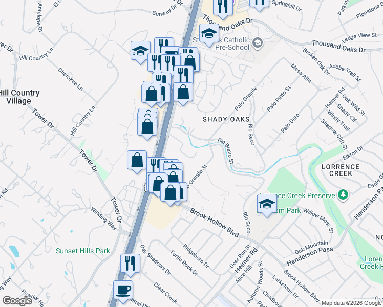 map of restaurants, bars, coffee shops, grocery stores, and more near 156 Caleta Beach in San Antonio