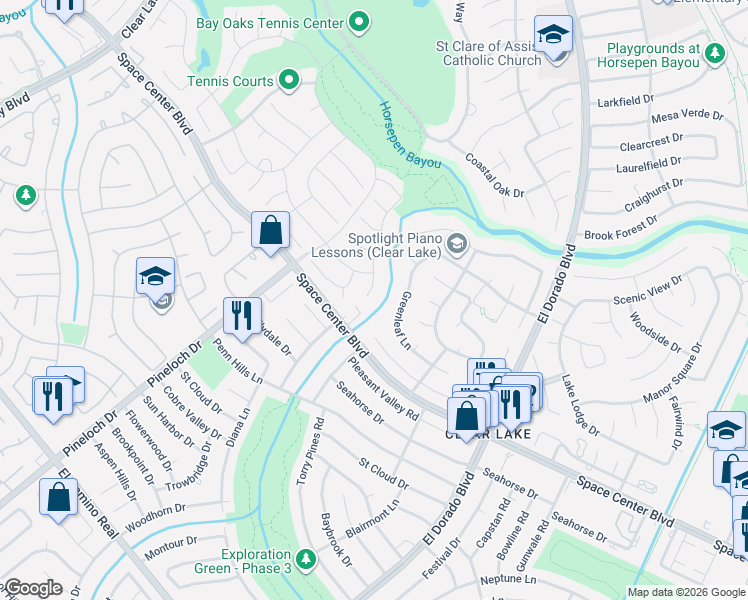 map of restaurants, bars, coffee shops, grocery stores, and more near 1811 Winter Knoll Way in Houston