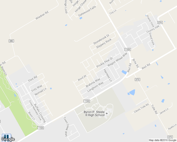 map of restaurants, bars, coffee shops, grocery stores, and more near Rattlesnake Way in Cibolo