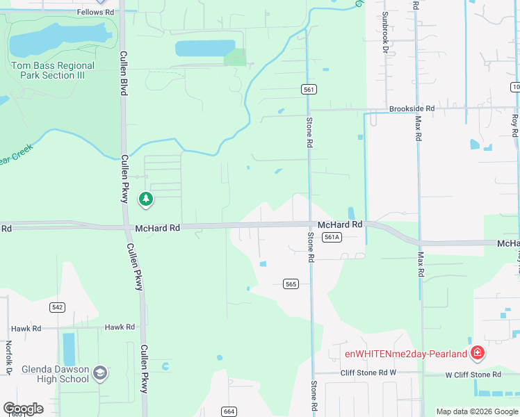 map of restaurants, bars, coffee shops, grocery stores, and more near 8013 Brookside Road in Pearland