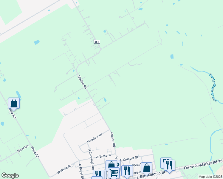map of restaurants, bars, coffee shops, grocery stores, and more near 283 Stolte Acres in Marion