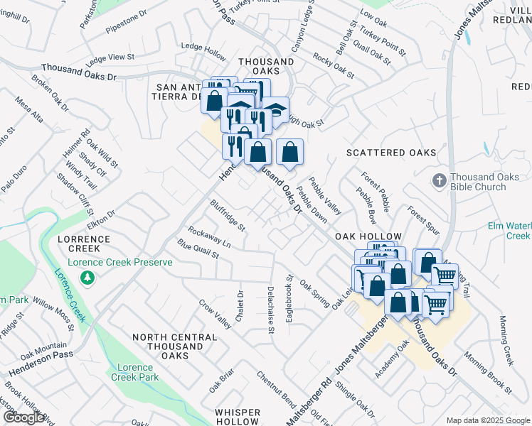 map of restaurants, bars, coffee shops, grocery stores, and more near 2532 Grayson Circle in San Antonio