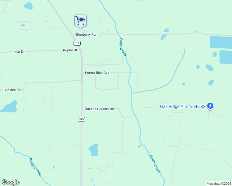 map of restaurants, bars, coffee shops, grocery stores, and more near 111 Rhododendron Lane in Interlachen
