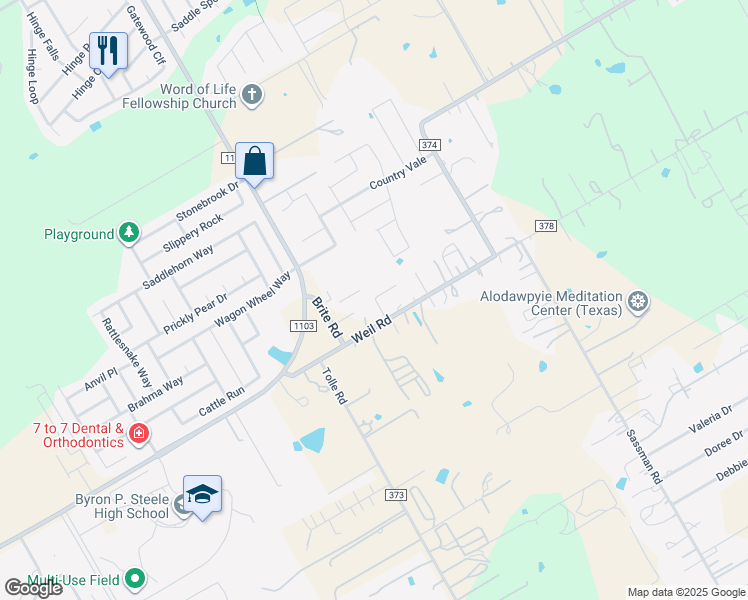 map of restaurants, bars, coffee shops, grocery stores, and more near 226/224 Joseph Circle in Schertz