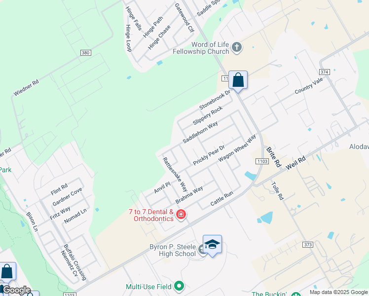 map of restaurants, bars, coffee shops, grocery stores, and more near 236 Clydesdale Street in Cibolo