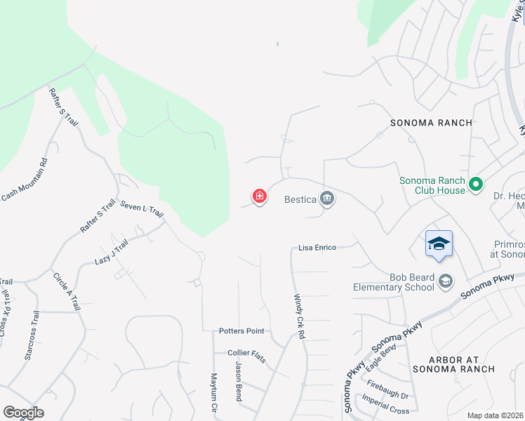 map of restaurants, bars, coffee shops, grocery stores, and more near 706 Ruidosa Downs in Helotes