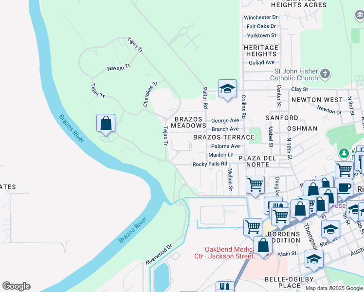 map of restaurants, bars, coffee shops, grocery stores, and more near 2103 Gammon Street in Richmond
