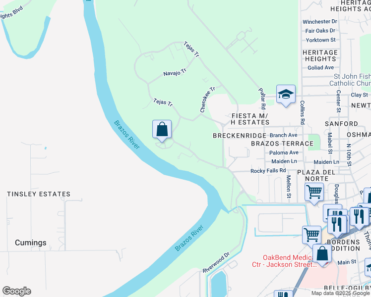 map of restaurants, bars, coffee shops, grocery stores, and more near 2137 3155 Highway in Richmond