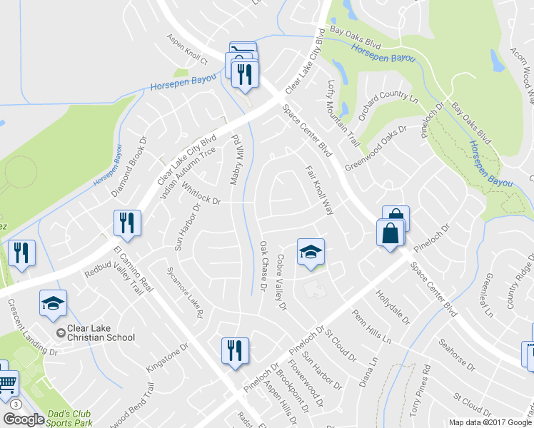 map of restaurants, bars, coffee shops, grocery stores, and more near 14418 Providence Pine Trail in Houston