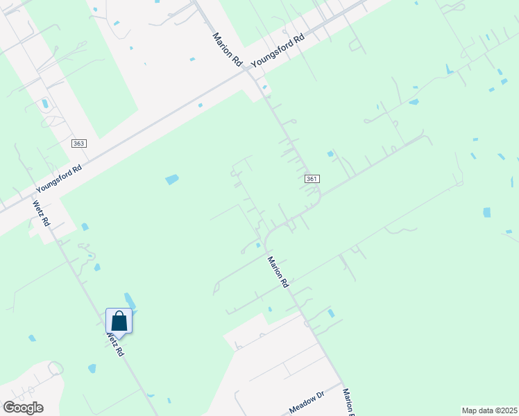 map of restaurants, bars, coffee shops, grocery stores, and more near 201 Carranza Lane in Marion