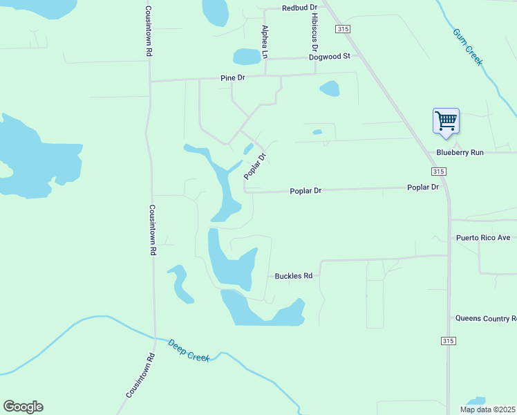 map of restaurants, bars, coffee shops, grocery stores, and more near 102 East Oakside Drive in Interlachen
