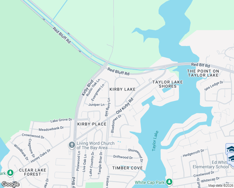 map of restaurants, bars, coffee shops, grocery stores, and more near 1534 Pebble Banks Lane in Seabrook