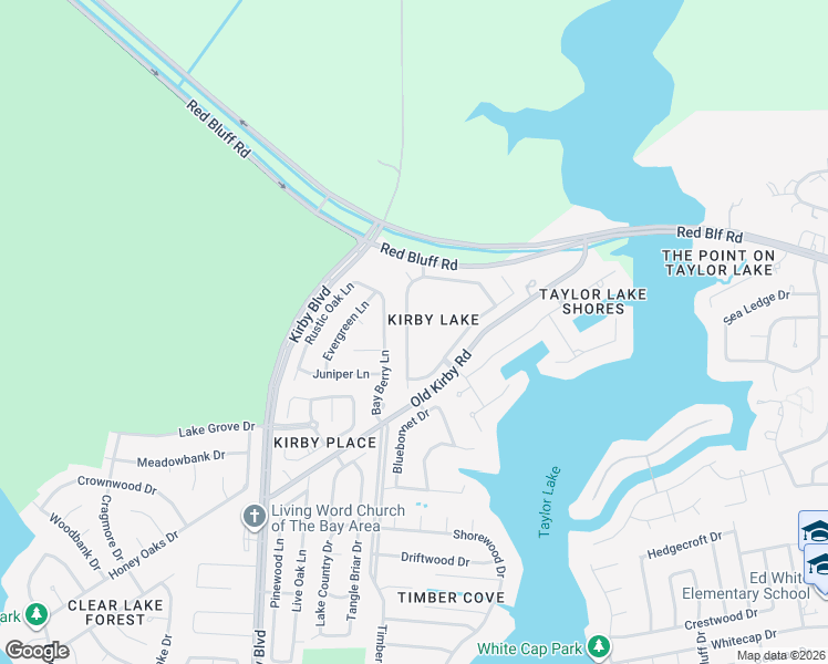 map of restaurants, bars, coffee shops, grocery stores, and more near 1534 Pebble Banks Lane in Seabrook