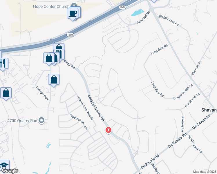 map of restaurants, bars, coffee shops, grocery stores, and more near 507 Berwick Town in San Antonio